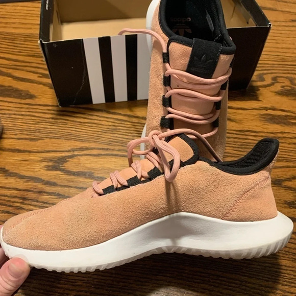 Adidas Tubular Shadow Pink Suede Ortholite sneakers - Picture 3 of 6